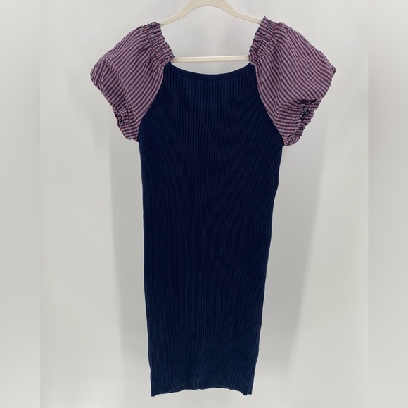 ANTHROPOLOGIE - MAEVE - Rib Knit Sweater Dress - Navy - Picture 7 of 11